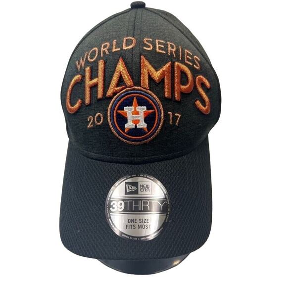 Official MLB 2017 World Series Champions Houston Astros New Era 39THIRTY Hat - Picture 1 of 9